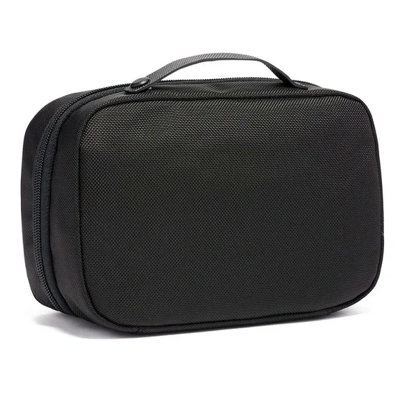 TUMI • Black Split Travel Kit Cosmetic Bag Cade Mean Girls Musical Custom Make - Picture 2 of 5